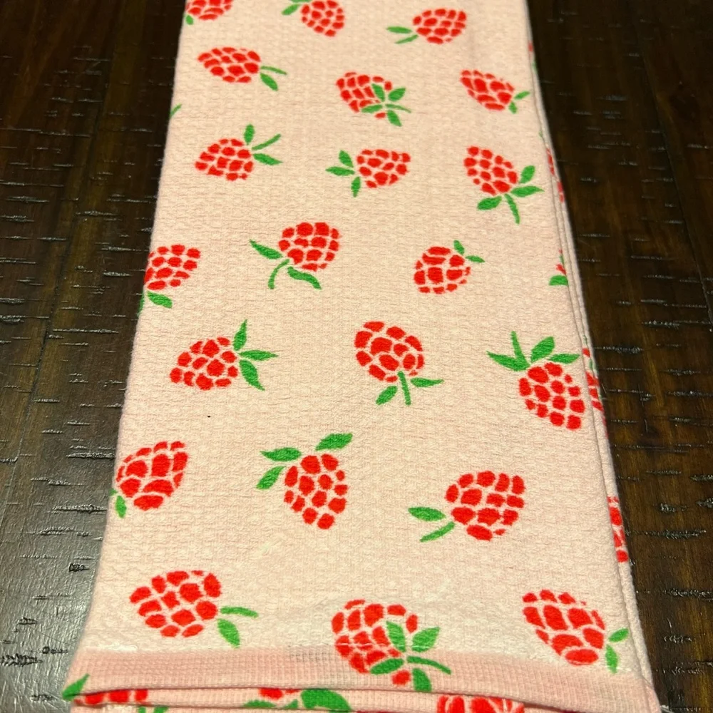 Kate Spade New York Pink Berries Kitchen Towels Set of 2